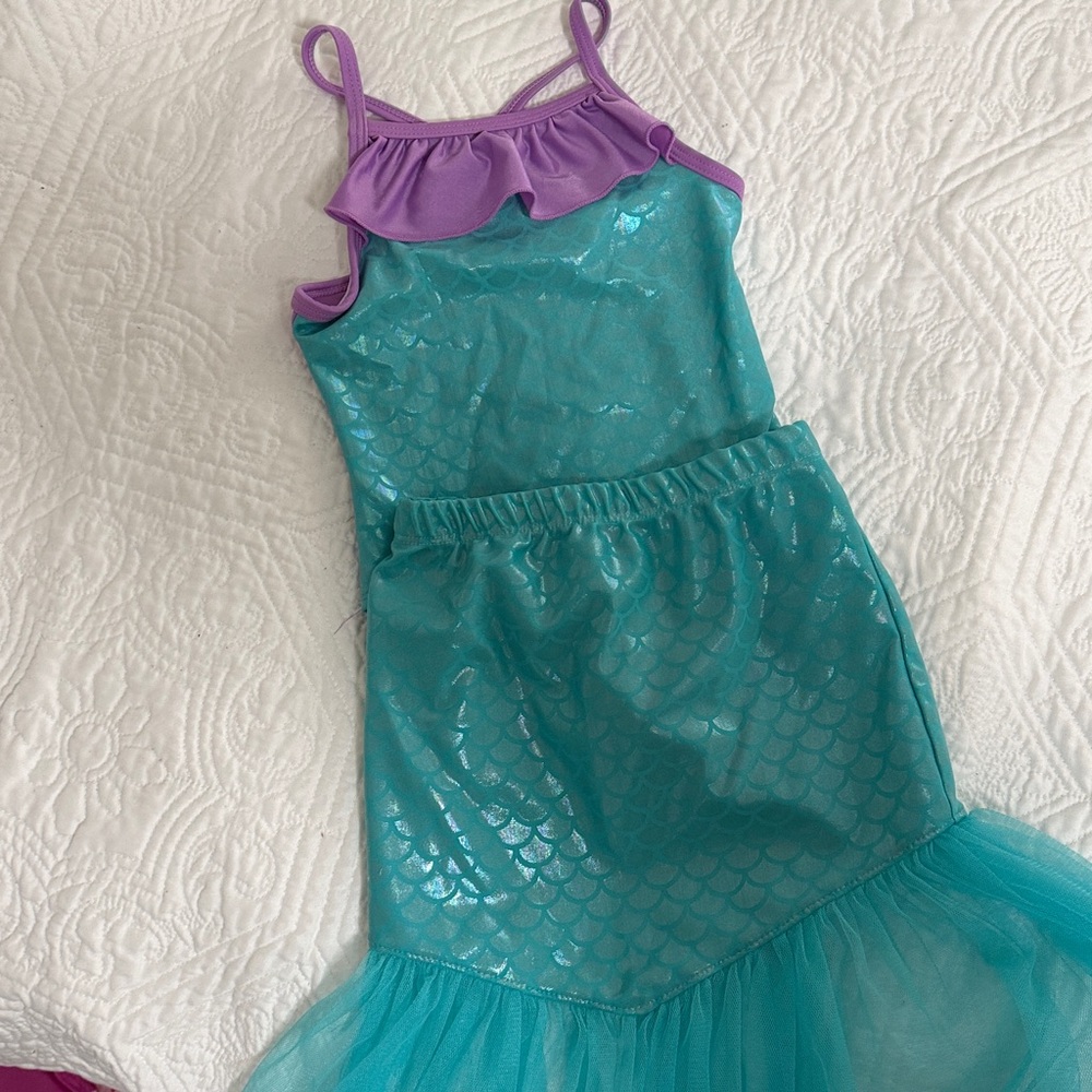 Toddler Girls Mermaid Bathing Suit and Skirt! - Picture 2 of 5